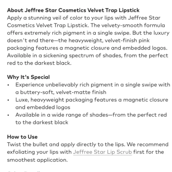 Jeffree Star Extending The Olive Branch Velvet Trap - Picture 12 of 14